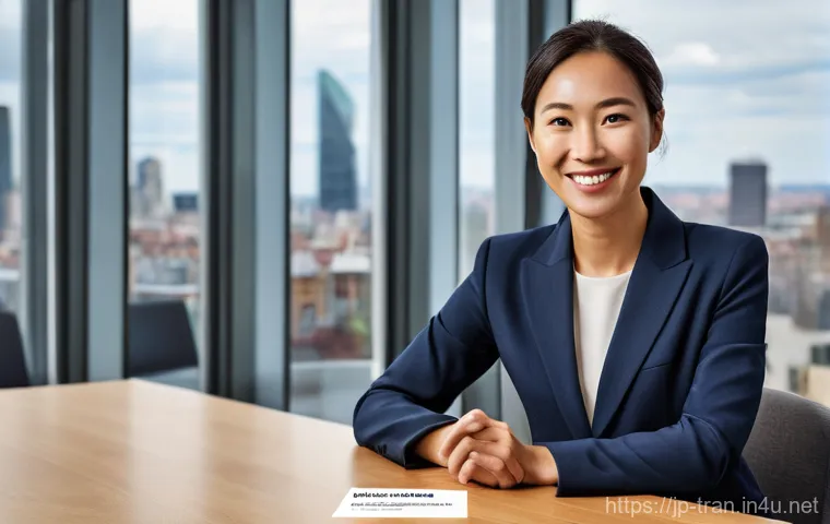 통역사 자격증의 중요성 - **Prompt 1: Building Professional Trust**
    "A confident, diverse female interpreter in her early ...