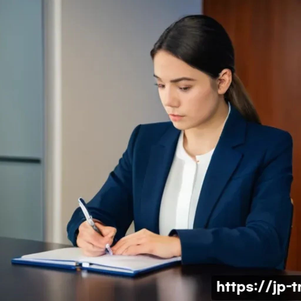 통역사로서의 경력 연차별 차이 - **Prompt for Newcomer Interpreter:**
A determined young woman in her early 20s, with short, neat...