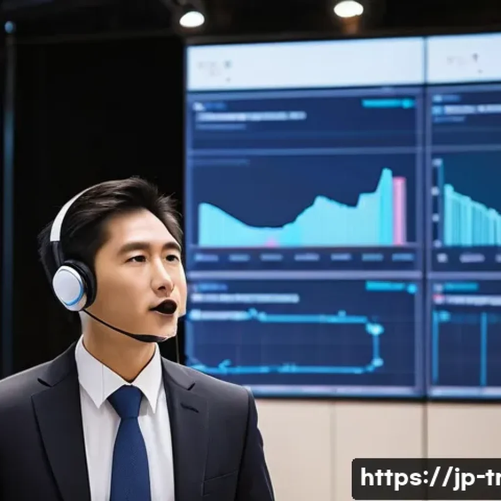 통역사 자격증 취득 후 진로 - A professional Japanese interpreter working at an international business conference, wearing formal ...